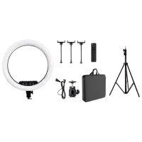 Штатив с круглой лампой Vidlok Selfie Ring Light 457 мм Черный photo 3