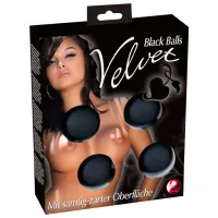 Bile vaginale You2Toys Velvet Balls (4bile) Black photo 3