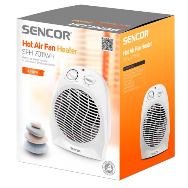 Тепловентилятор Sencor SFH 7011WH 2000 Вт / Белый photo 2
