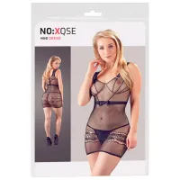 Set lengerie NO:XQSE Net Mini Dress (S/ L) Black photo 5