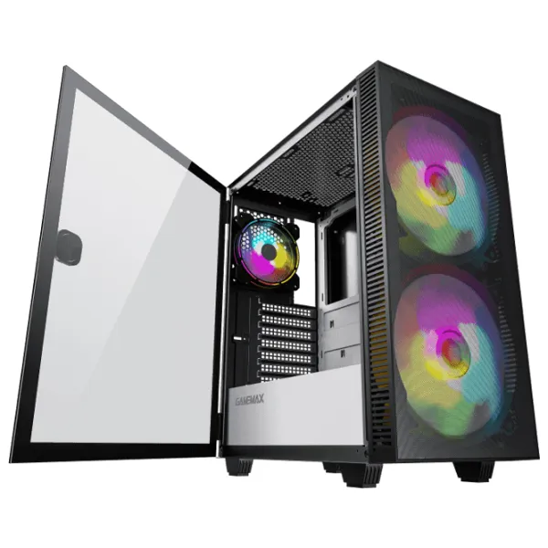 Carcasă Gamemax Aero Mid Tower / Black photo 5