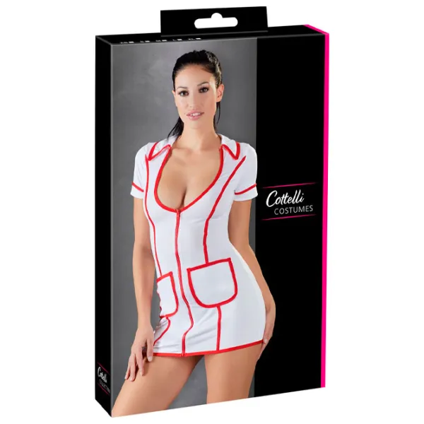 Комплект нижнего белья Cottelli Nurse Dress (M) Белый photo 6