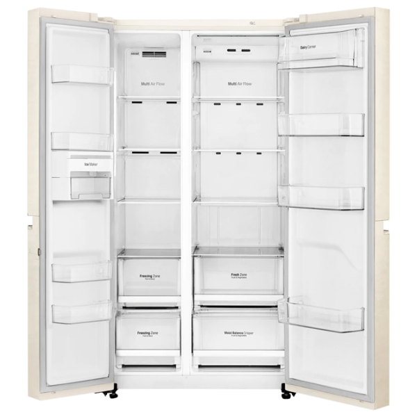 Frigider LG GC-B247SEDC Side by Side 626 l / 179 cm / Beige photo 4