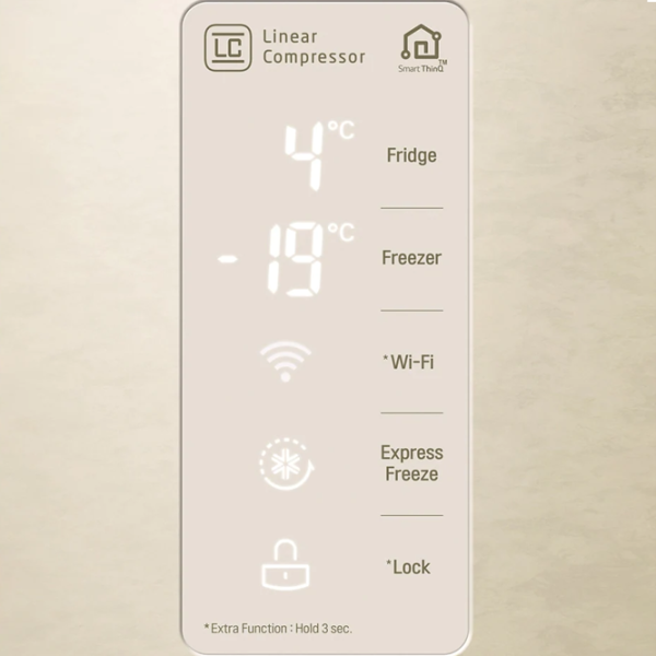 Frigider LG GC-B247SEDC Side by Side 626 l / 179 cm / Beige photo 6