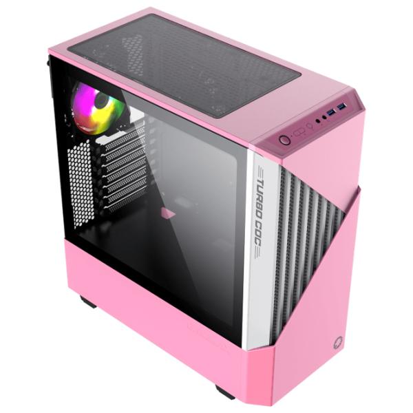 Корпус Gamemax Contac COC Mid Tower / Розовый Серый photo 5