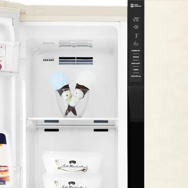 Frigider LG GC-B247JEDV Side by Side 613 l / 179 cm / Beige photo 8