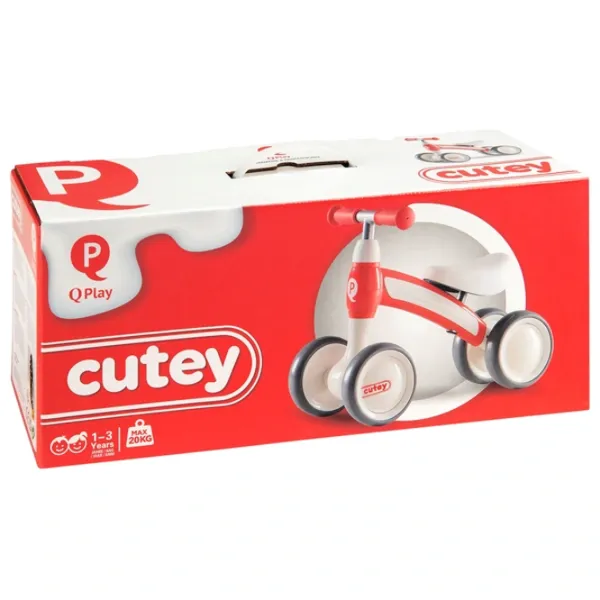 Трехколесный беговел Qplay Cutey 12" Металл/ Розовый Белый photo 9