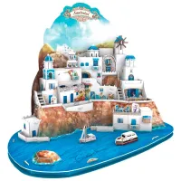 Пазл 3D CubicFun Santorini Island 6+/ Количество деталей: 129 photo 2
