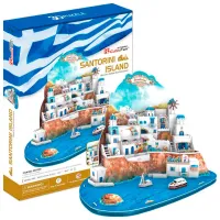 Пазл 3D CubicFun Santorini Island 6+/ Количество деталей: 129 photo 3