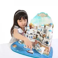 Пазл 3D CubicFun Santorini Island 6+/ Количество деталей: 129 photo 5