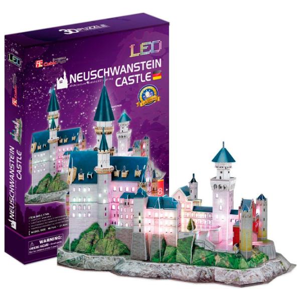 Пазл 3D CubicFun Neuschwanstein Castle LED 6+/ Количество деталей: 12 photo 3