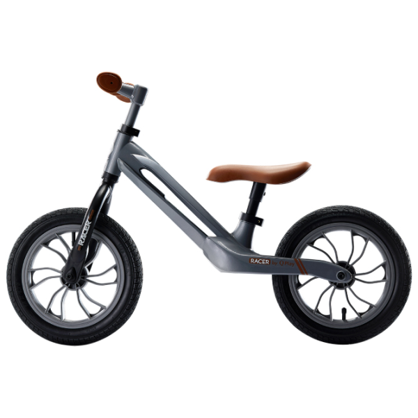 Bicicletă fără pedale Qplay Racer 12" Metal/ Gray Brown photo 2 Bicicletă fără pedale Qplay Racer 12" Metal/ Gray Brown photo 2