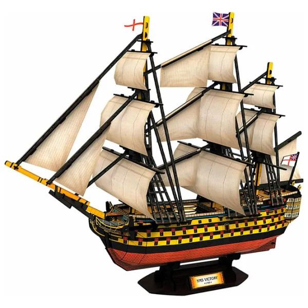 Пазл 3D CubicFun HMS Victory 6+/ Количество деталей: 189 photo 3
