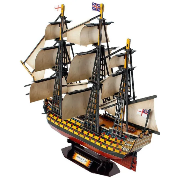 Пазл 3D CubicFun HMS Victory 6+/ Количество деталей: 189 photo 4