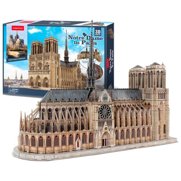 Пазл 3D CubicFun Notre Dame de Paris 6+/ Количество деталей: 293 photo 2