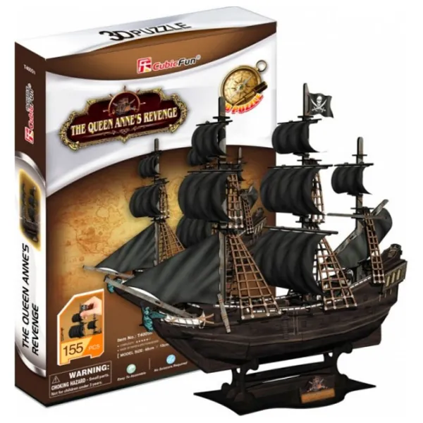Пазл 3D CubicFun Queen Annes Revenge 6+/ Количество деталей: 155 photo 2