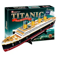 Puzzle 3D CubicFun Titanic (small) 3+/ Numărul de piese: 40 photo 2