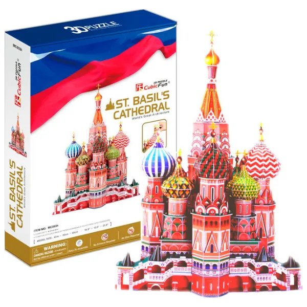 Пазл 3D CubicFun St. Basils Cathedral 6+/ Количество деталей: 214 photo 6