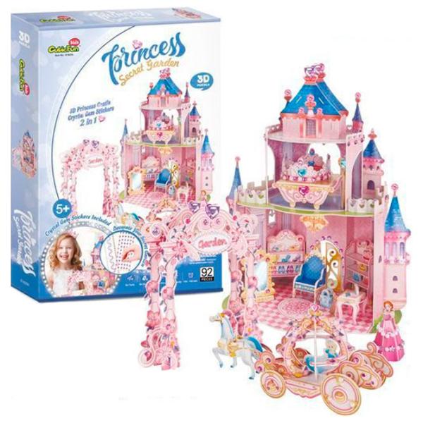 Пазл 3D CubicFun PRINCESS SECRET GARDEN 5+/ Количество деталей: 92 photo 2