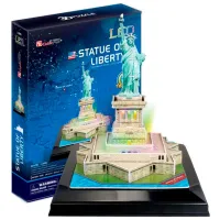 Puzzle 3D CubicFun Statue of Liberty LED 6+/ Numărul de piese: 37 photo 2