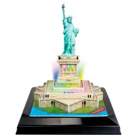 Puzzle 3D CubicFun Statue of Liberty LED 6+/ Numărul de piese: 37 photo 3