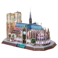 Puzzle 3D CubicFun Notre Dame de Paris LED 6+/ Numărul de piese: 149 photo 3