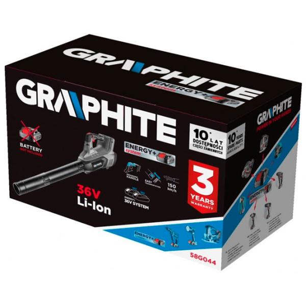 Воздуходувка Graphite 58G044 аккумуляторный/ Серый photo 3