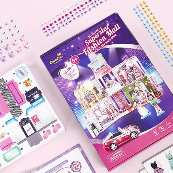 Пазл 3D CubicFun Super Star Fashion Mall 5+/ Количество деталей: 160 photo 4