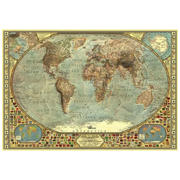 Пазл 2D Anatolian World Map 12+/ Количество деталей: 2000 photo 2