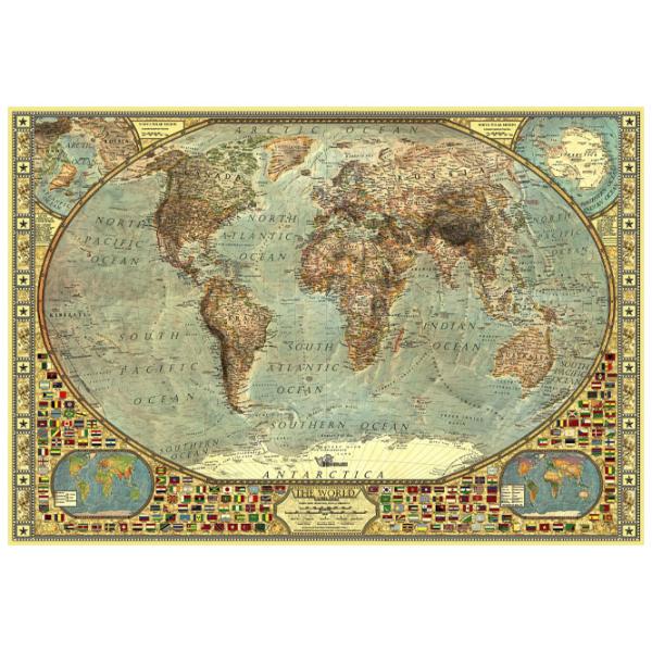 Пазл 2D Anatolian World Map 12+/ Количество деталей: 2000 photo 2