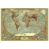 Puzzle 2D Anatolian World Map 12+/ Numărul de piese: 2000 photo 2