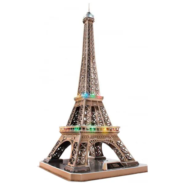 Puzzle 3D CubicFun Eiffel Tower LED 6+/ Numărul de piese: 82 photo 3