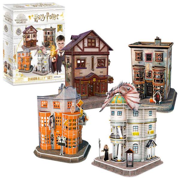 Пазл 3D CubicFun HARRY POTTER DIAGON ALLEY Set (4 in 1) 6+/ Количество деталей: 273 photo 2