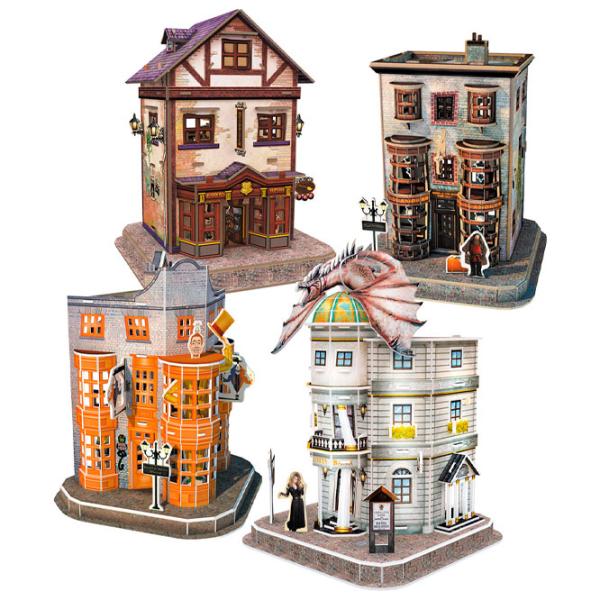 Пазл 3D CubicFun HARRY POTTER DIAGON ALLEY Set (4 in 1) 6+/ Количество деталей: 273 photo 3