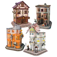 Puzzle 3D CubicFun HARRY POTTER DIAGON ALLEY Set (4 in 1) 6+/ Numărul de piese: 273 photo 3