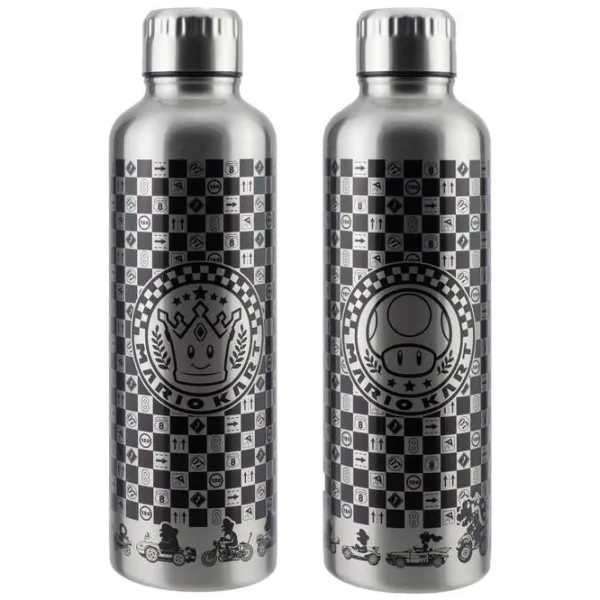 Sticlă pentru apă Fan Paladone Mario Kart Silver photo 2 Sticlă pentru apă Fan Paladone Mario Kart Silver photo 2