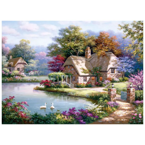 Пазл 2D Anatolian The Swan Cottage 12+/ Количество деталей: 1500 photo 2