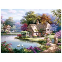 Пазл 2D Anatolian The Swan Cottage 12+/ Количество деталей: 1500 photo 2