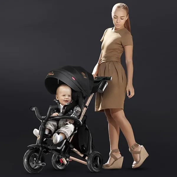 Triciclu Qplay Nova Plus Air 25 kg/ Gold photo 5