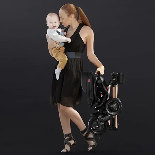 Triciclu Qplay Nova Plus Air 25 kg/ Gold photo 7
