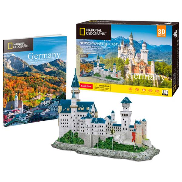 Пазл 3D CubicFun NEUSCHWANSTEIN CASTLE 6+/ Количество деталей: 121 photo 2