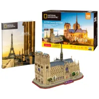 Puzzle 3D CubicFun PUZZLE NOTRE DAM DE PARIS 6+/ Numărul de piese: 128 photo 2