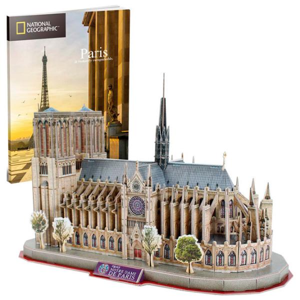 Пазл 3D CubicFun PUZZLE NOTRE DAM DE PARIS 6+/ Количество деталей: 128 photo 3