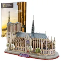 Puzzle 3D CubicFun PUZZLE NOTRE DAM DE PARIS 6+/ Numărul de piese: 128 photo 3