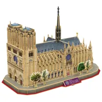 Puzzle 3D CubicFun PUZZLE NOTRE DAM DE PARIS 6+/ Numărul de piese: 128 photo 4