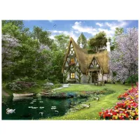Puzzle 2D Anatolian Spring Lake Cottage 12+/ Numărul de piese: 3000 photo 2