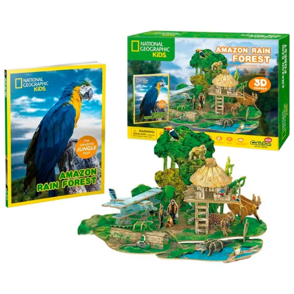 Puzzle 3D CubicFun AMAZON RAIN FOREST 6+/ Numărul de piese: 67 photo 2 Puzzle 3D CubicFun AMAZON RAIN FOREST 6+/ Numărul de piese: 67 photo 2