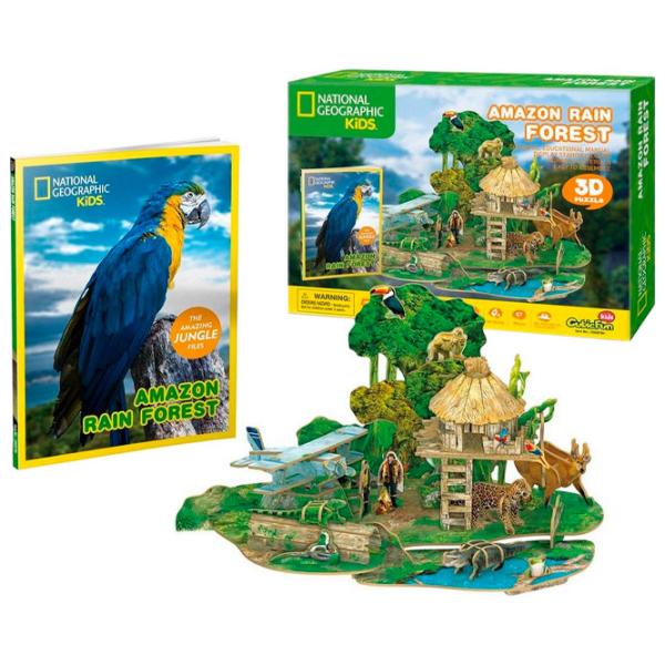 Puzzle 3D CubicFun AMAZON RAIN FOREST 6+/ Numărul de piese: 67 photo 2 Puzzle 3D CubicFun AMAZON RAIN FOREST 6+/ Numărul de piese: 67 photo 2