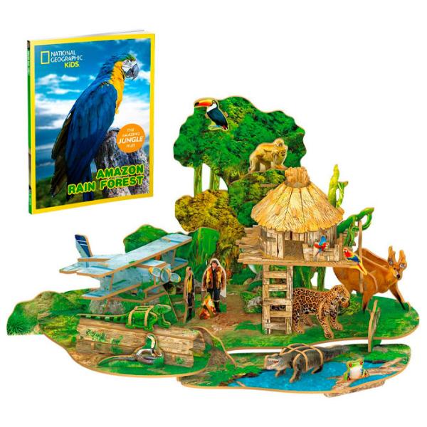 Puzzle 3D CubicFun AMAZON RAIN FOREST 6+/ Numărul de piese: 67 photo 3 Puzzle 3D CubicFun AMAZON RAIN FOREST 6+/ Numărul de piese: 67 photo 3