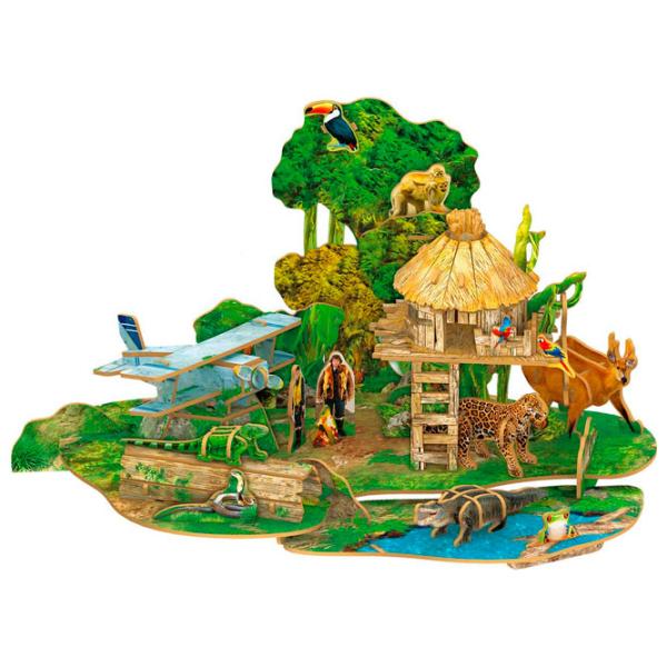 Puzzle 3D CubicFun AMAZON RAIN FOREST 6+/ Numărul de piese: 67 photo 4 Puzzle 3D CubicFun AMAZON RAIN FOREST 6+/ Numărul de piese: 67 photo 4